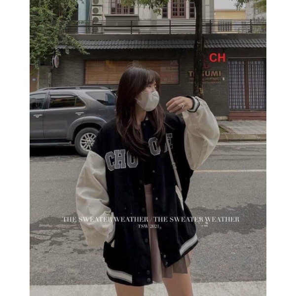 ÁO KHOÁC BOMBER NHUNG OSE CH88