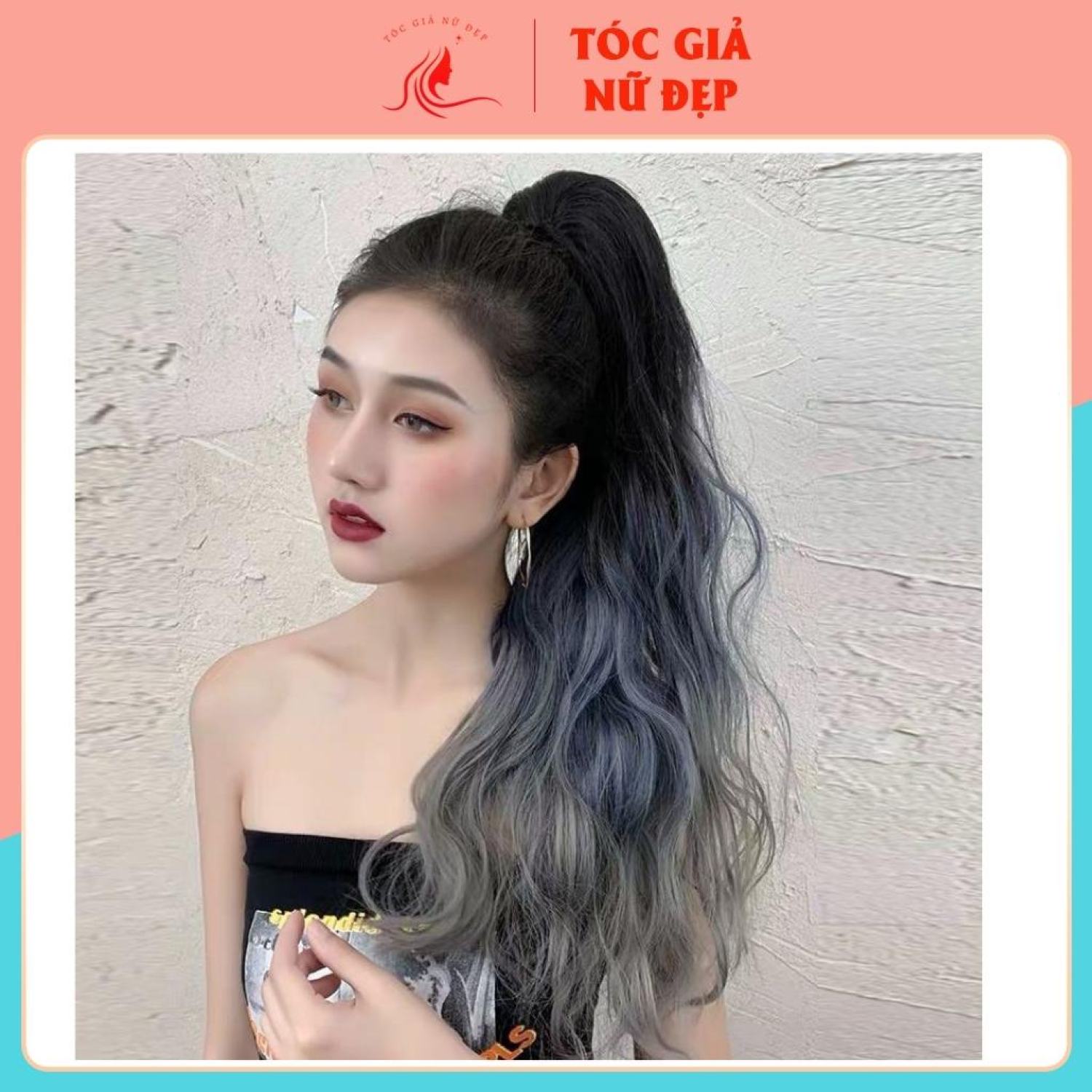 Tóc giả ngoặm xù n42 omber 3 màu