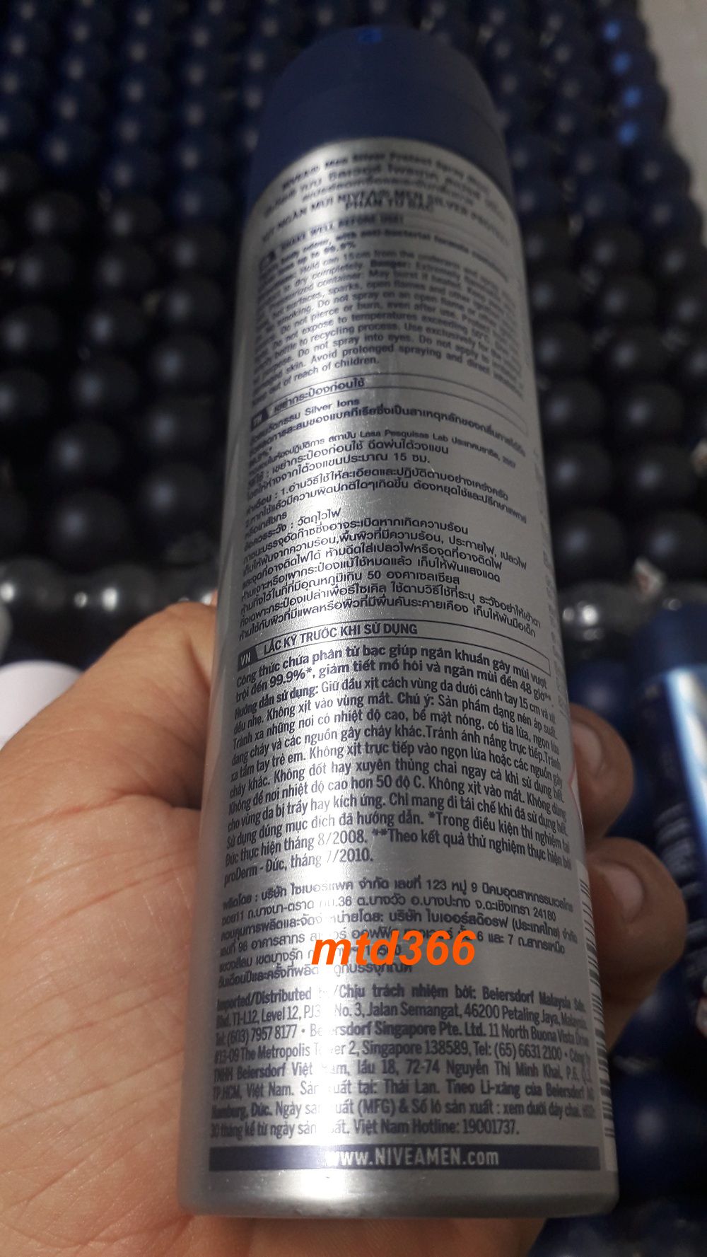 Xịt Khử Mùi Cho Nam 150ml Nivea Phân Tử Bạc (Silver Protect)