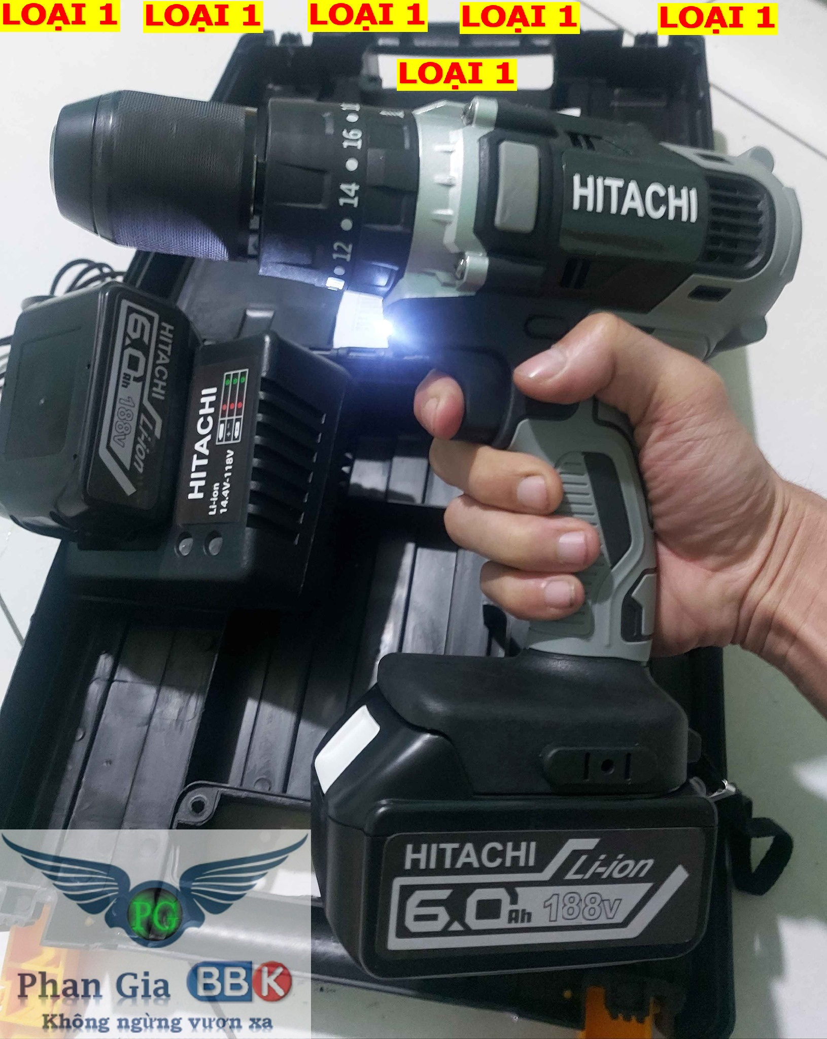 THÂN MÁY KHOAN PIN HITACHI 188V