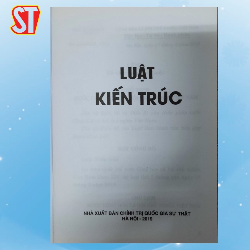 [Sách] Luật Kiến Trúc - Nxb Ctqg Sự Thật