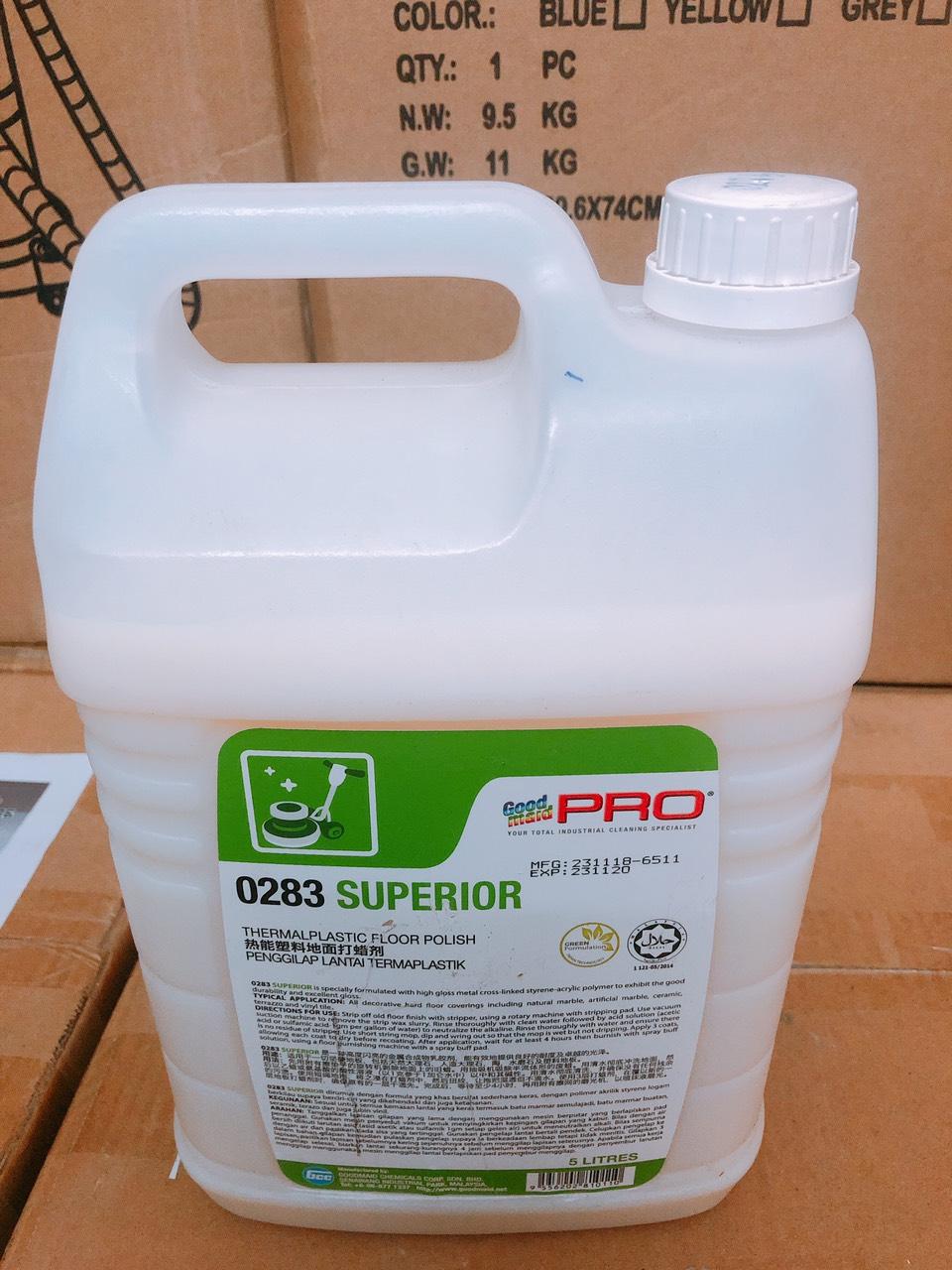 [HCM]Hóa chất phủ bóng sàn hoàn thiện Goodmaid G0283-Superior Made in Malaysia can 5L