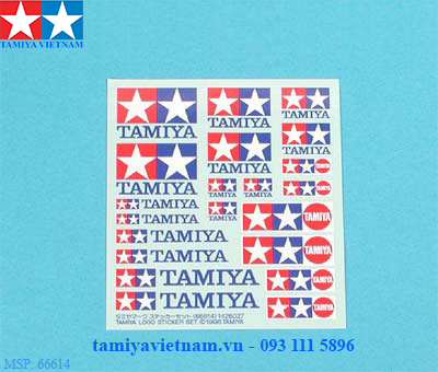 66614 bộ hình nhãn dán trang trí tamiya logo sticker set
