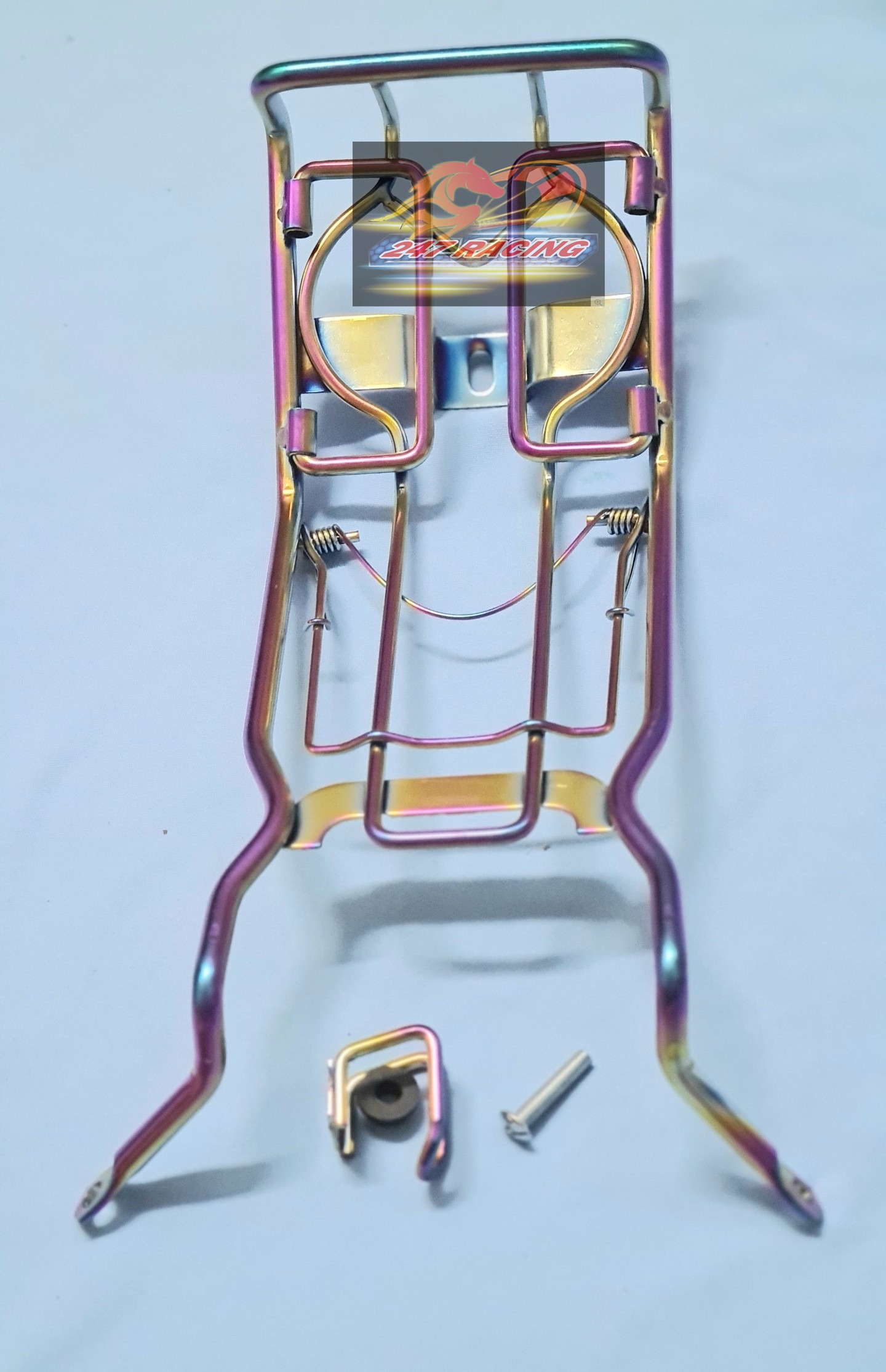 Baga Inox 100% Xi Titan gắn xe Wave Blade Siêu Dầy Tặng móc treo đồ xi titan