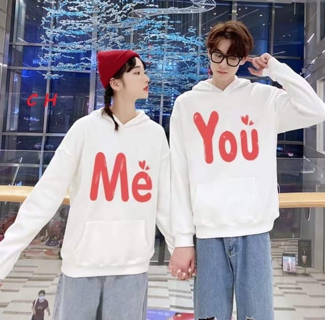 Áo Hoodie Cặp Đôi Me You  Thời Trang (2 chiếc)