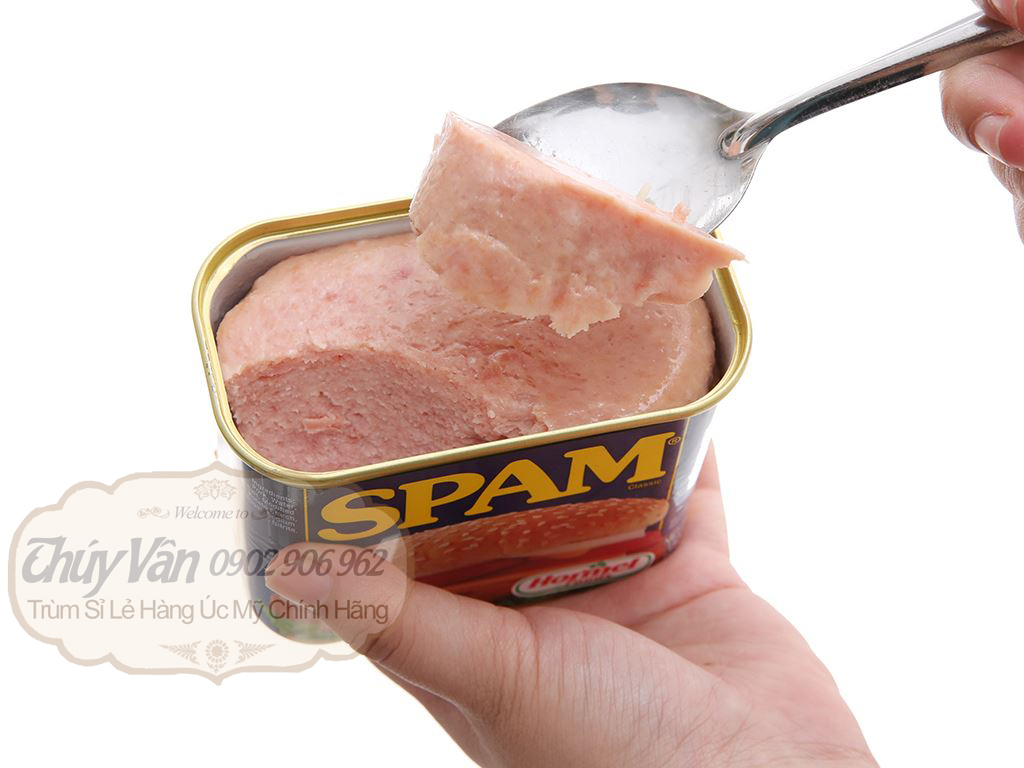 SPAM 25% Less Sodium thịt hộp 340g nổi tiếng của Mỹ [ít mặn ,DATE mới]