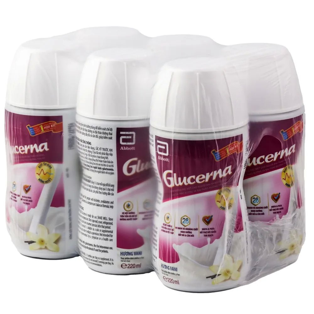 Lon sữa bột Glucerna 850g hương Vani