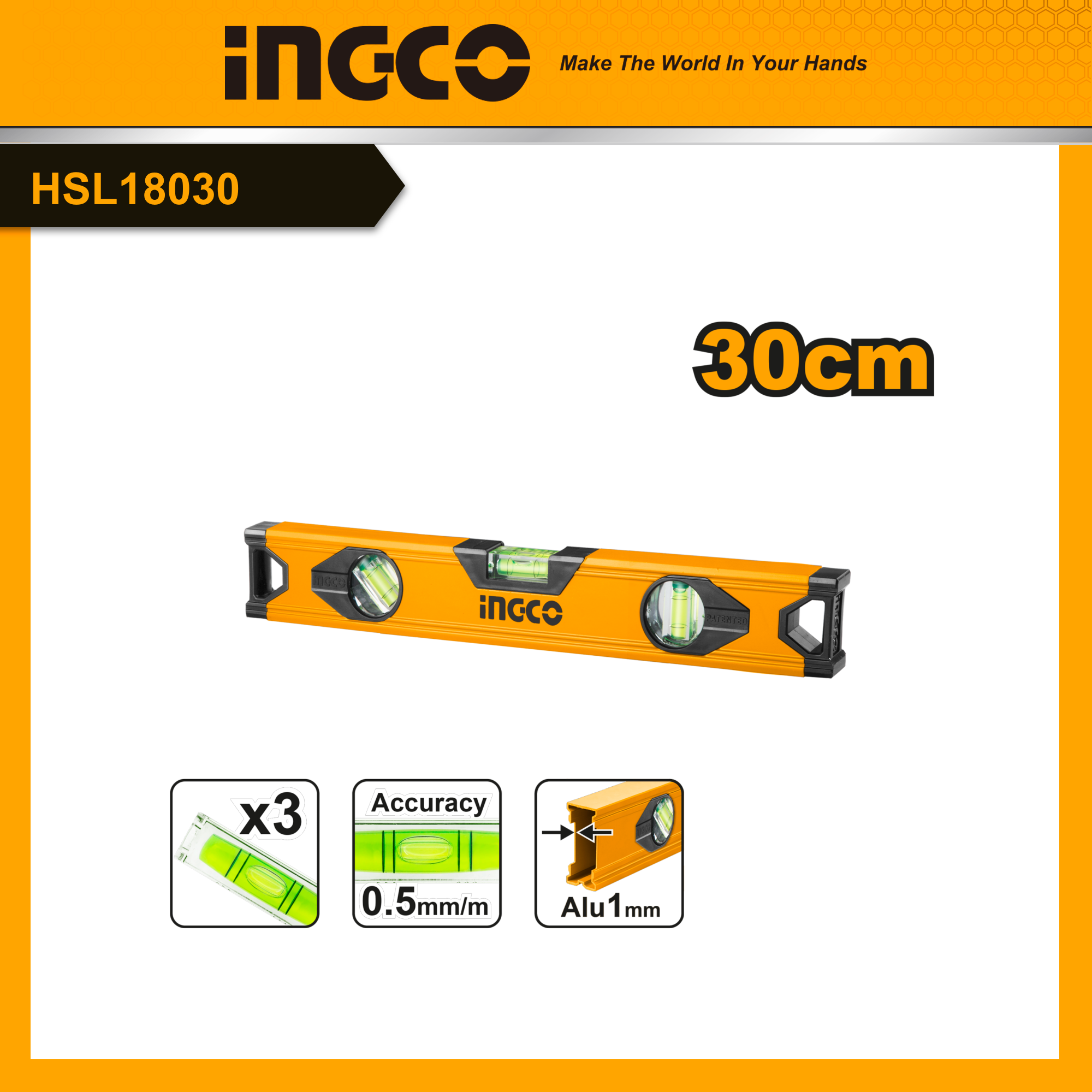 INGCO Thước thủy