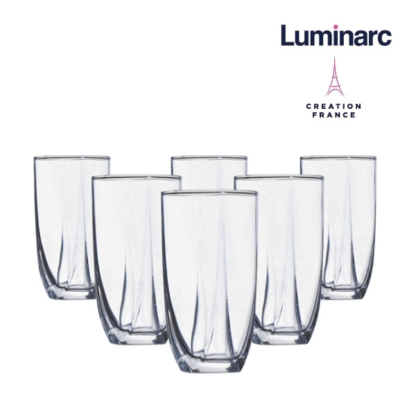 Bộ 6 Ly Thuỷ Tinh Cao Luminarc Eiffel 350ml - LUEIQ0168