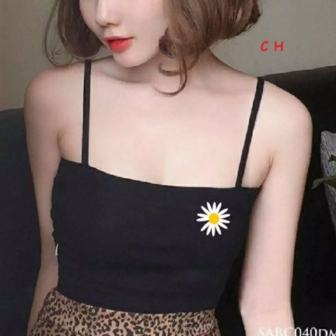 [HCM]HOT ÁO 2 DÂY Áo bra nữ áo ống croptop CÓ HOA CÚC DỄ THƯƠNG