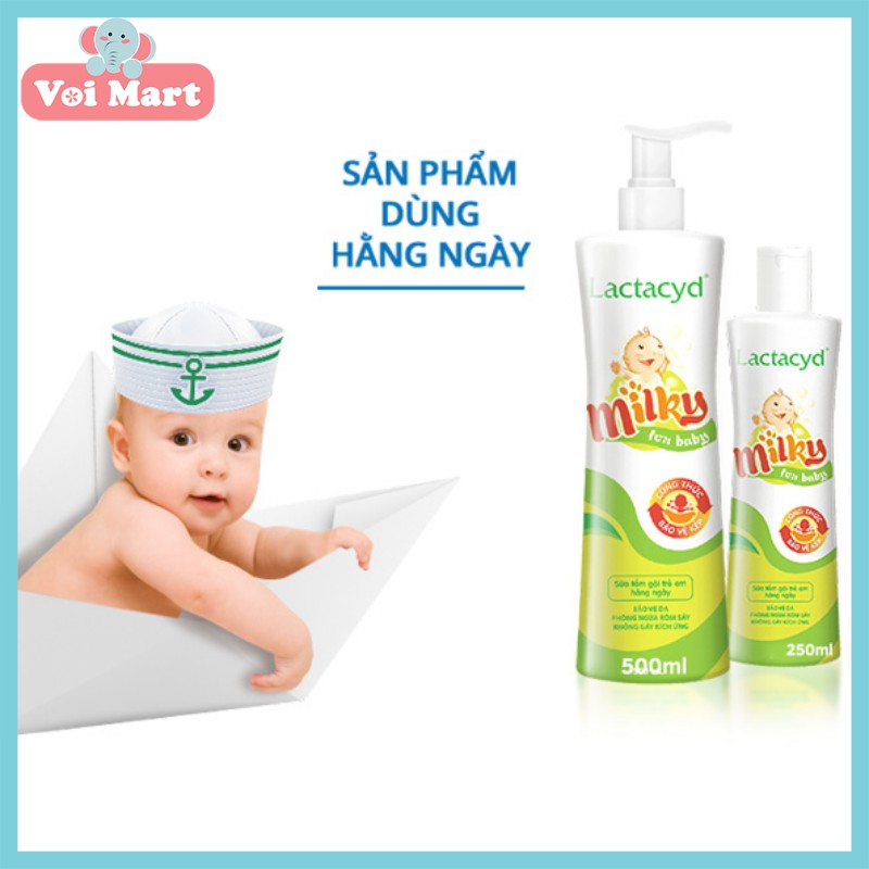 Sữa tắm lactacyd Milky 250 ml