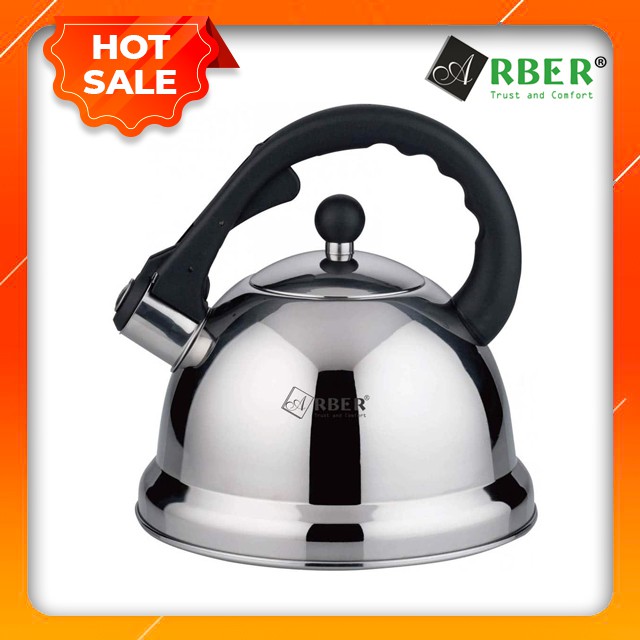 ẤM ĐUN TỪ ARBER AB-2.5L, ấm innox từ cao cấp