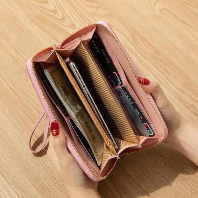 ví nữ dáng dài cầm tay V7