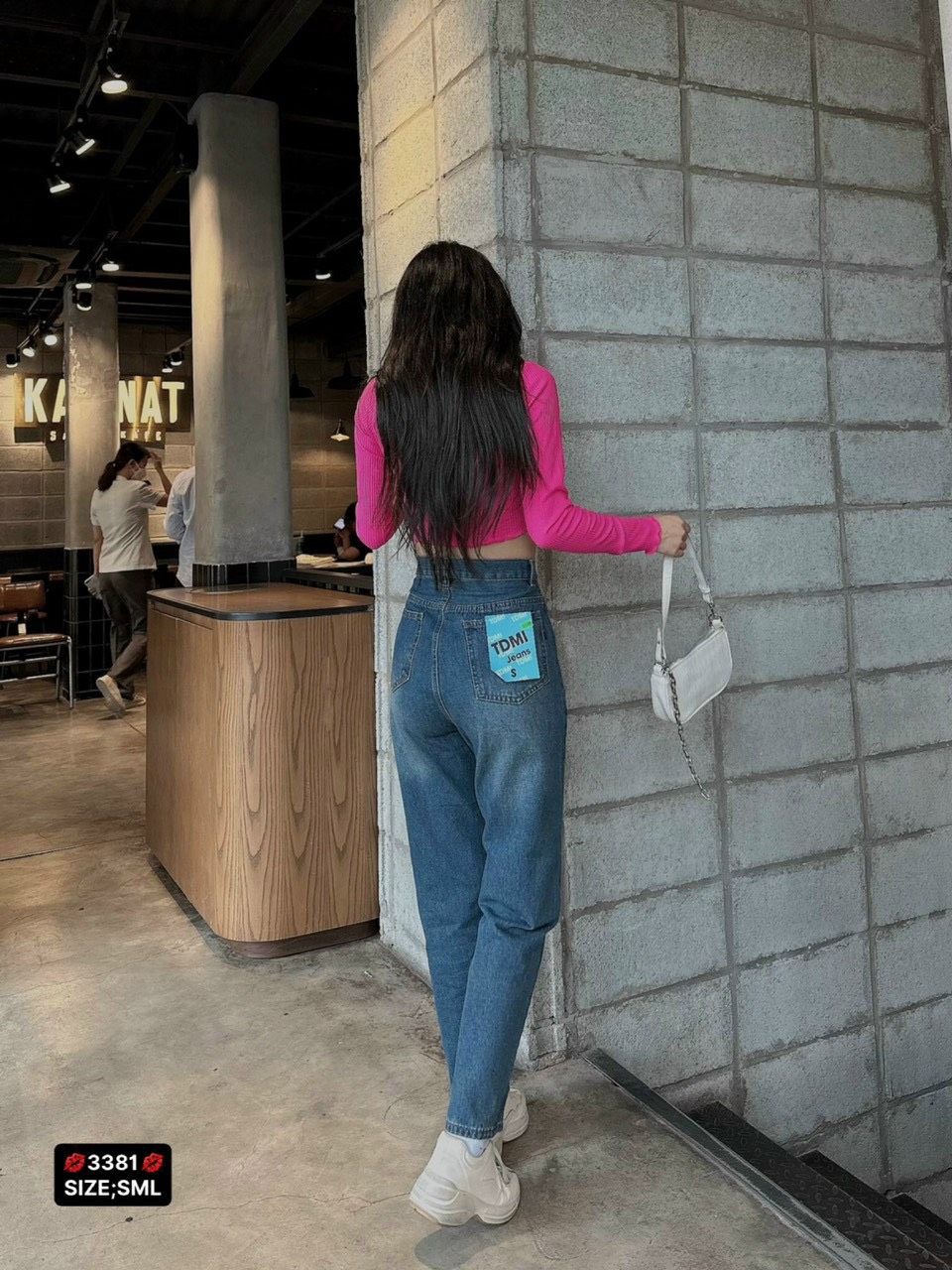 Quần Baggy Nữ Jean Túi Kiểu Form Siêu Đẹp