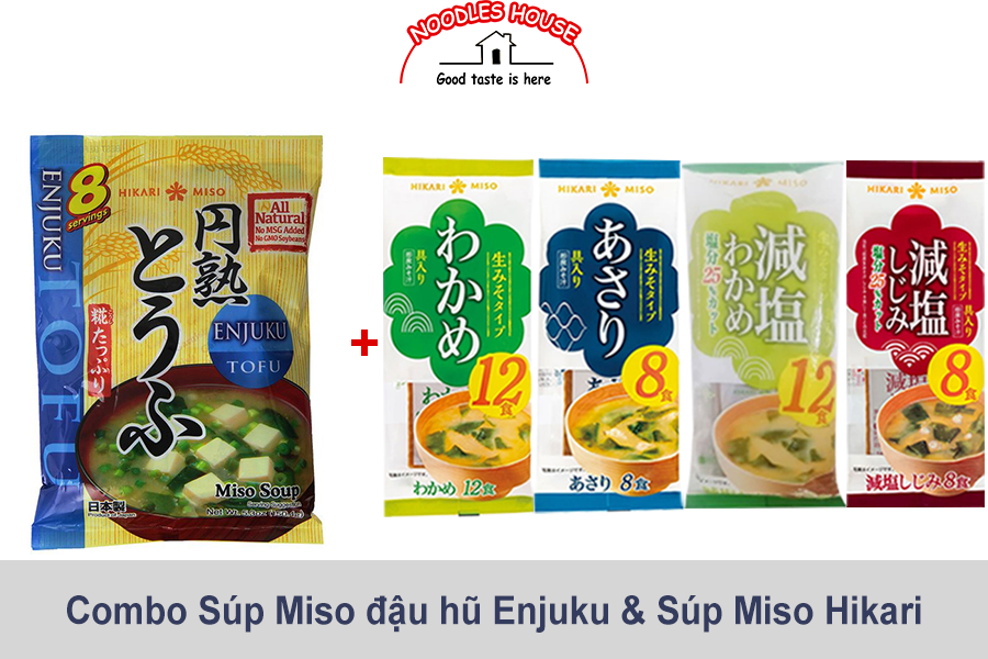 (Instant Soup) Súp Miso Nhật Ăn Liền Hikari Các Loại