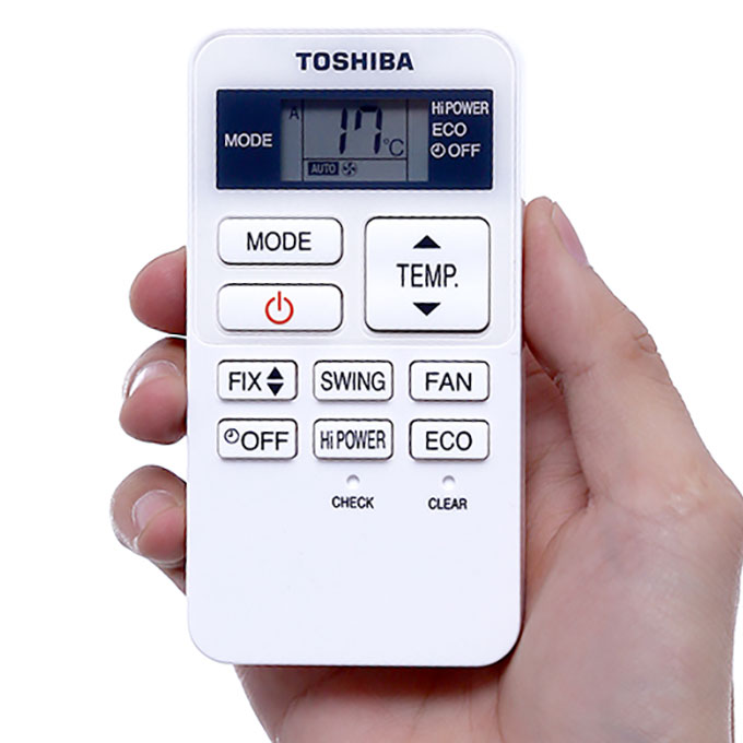 Điều khiển điều hoà TOSHIBA - Remote máy lạnh TOSHIBA (Trắng nhỏ).