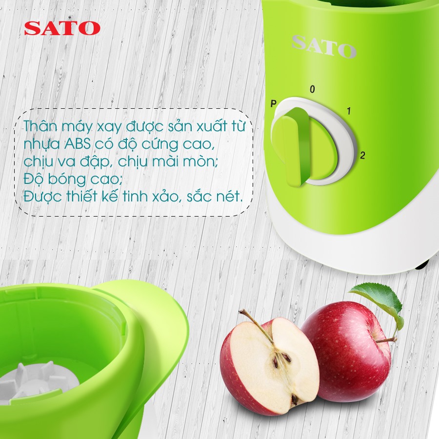 Máy xay sinh tố 3 cối 1.4L Sato MX1101