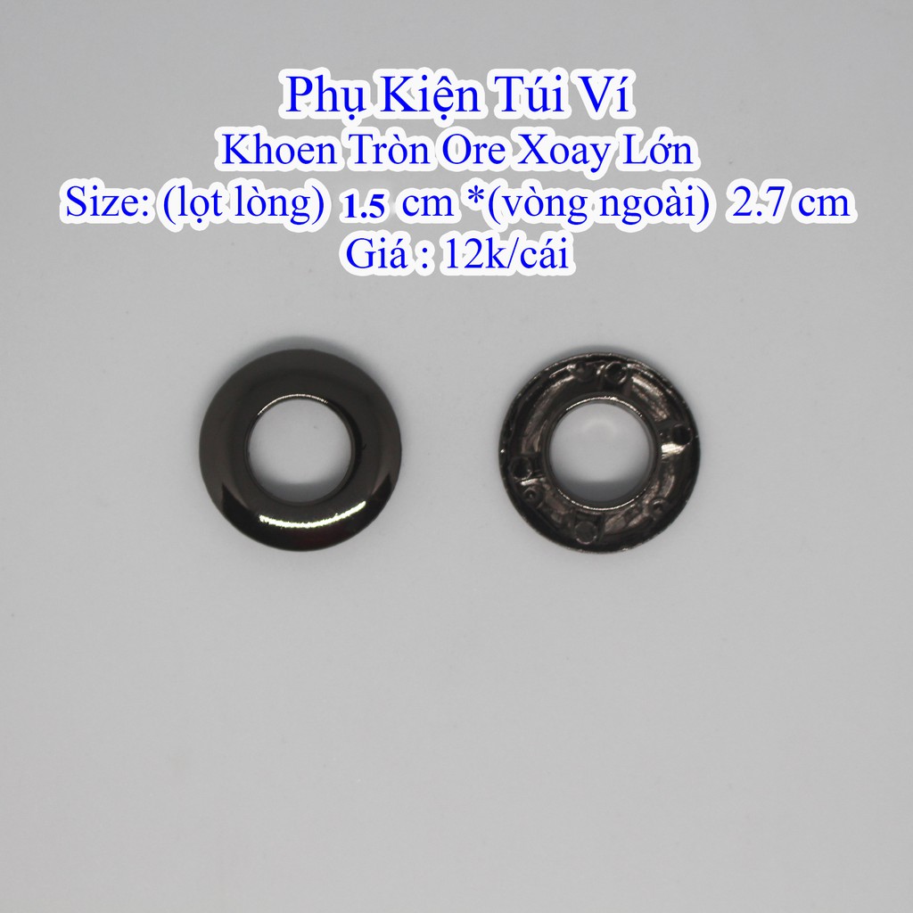 Khoen Tròn Ore Xoay lớn lọt lòng 1.5 cm (22k/cái)