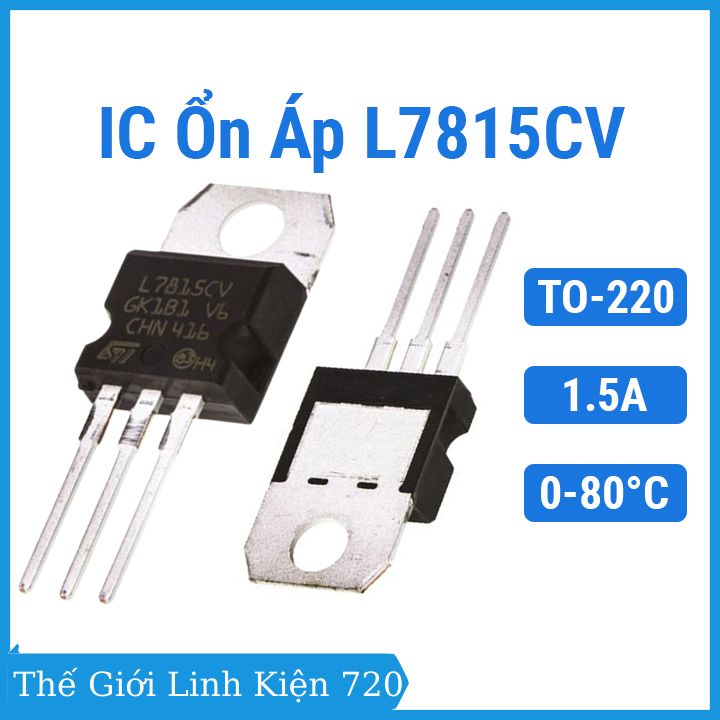 L7815cv to220 1.5a bộ điều chỉnh điện áp cố định