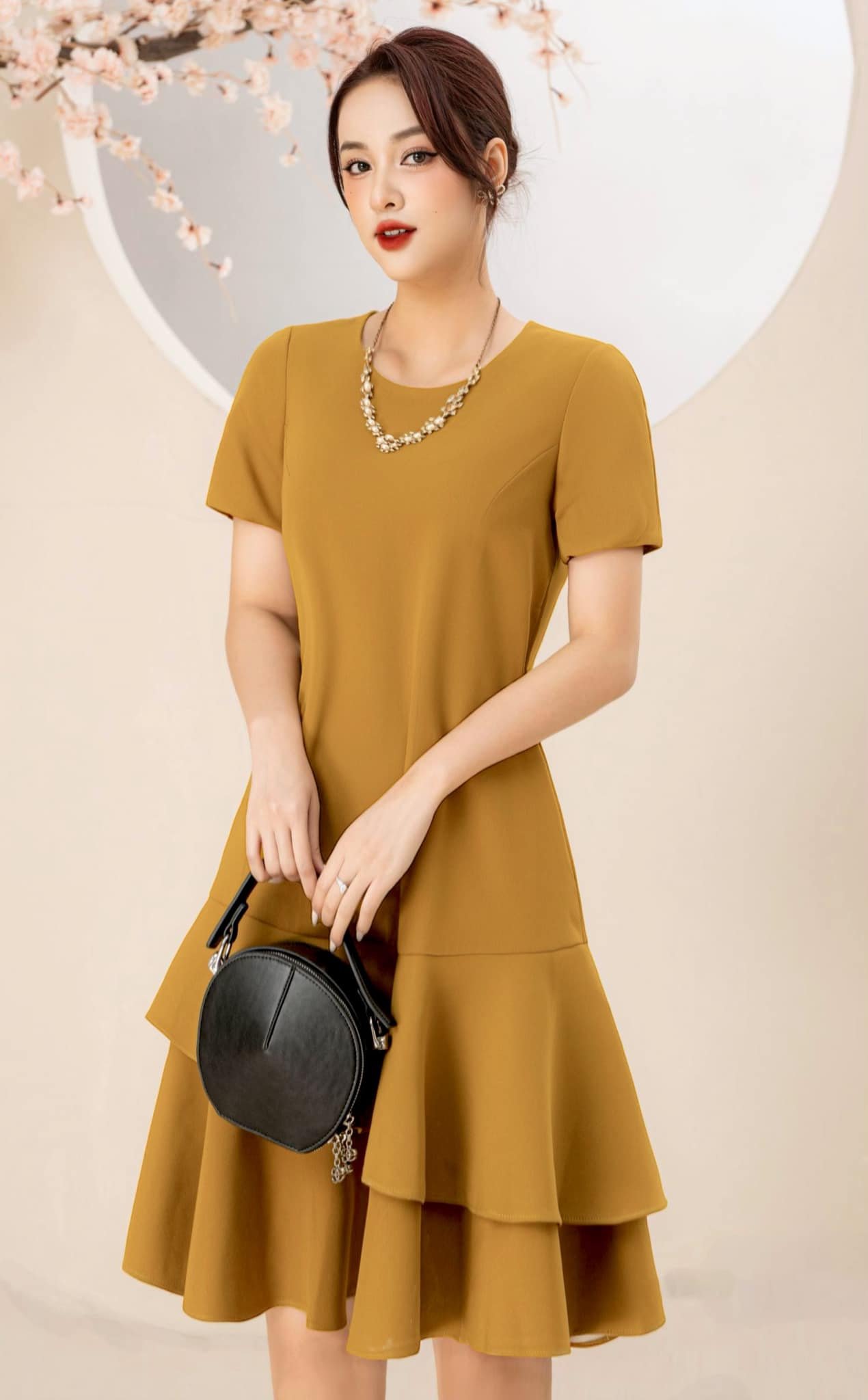 Đầm suông đuôi cá 2 lớp cao cấp