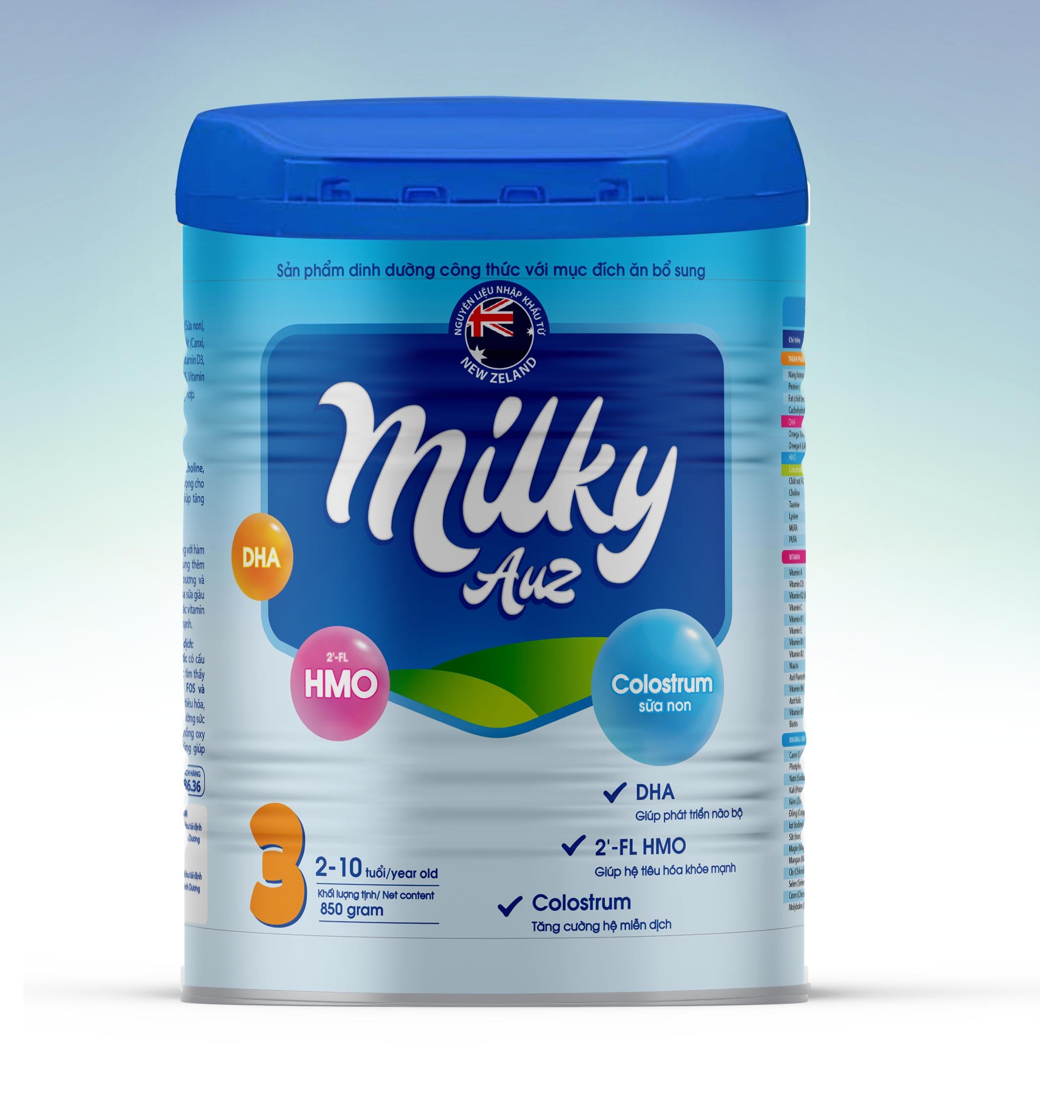 [HCM]Sữa Milky Auz Số 3 850g