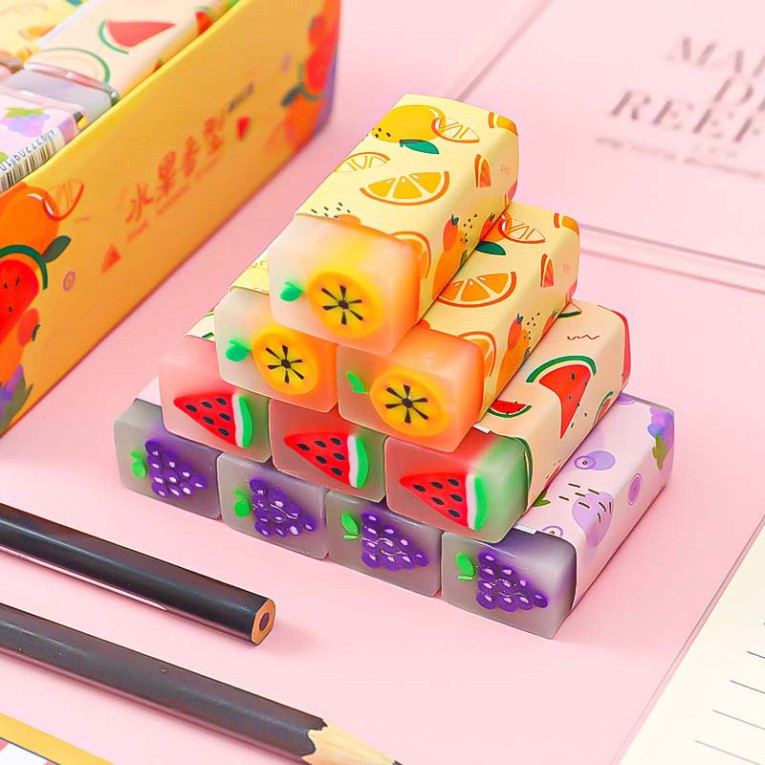 Pencil eraser, gum eraser pencil 2B/4B cute shape