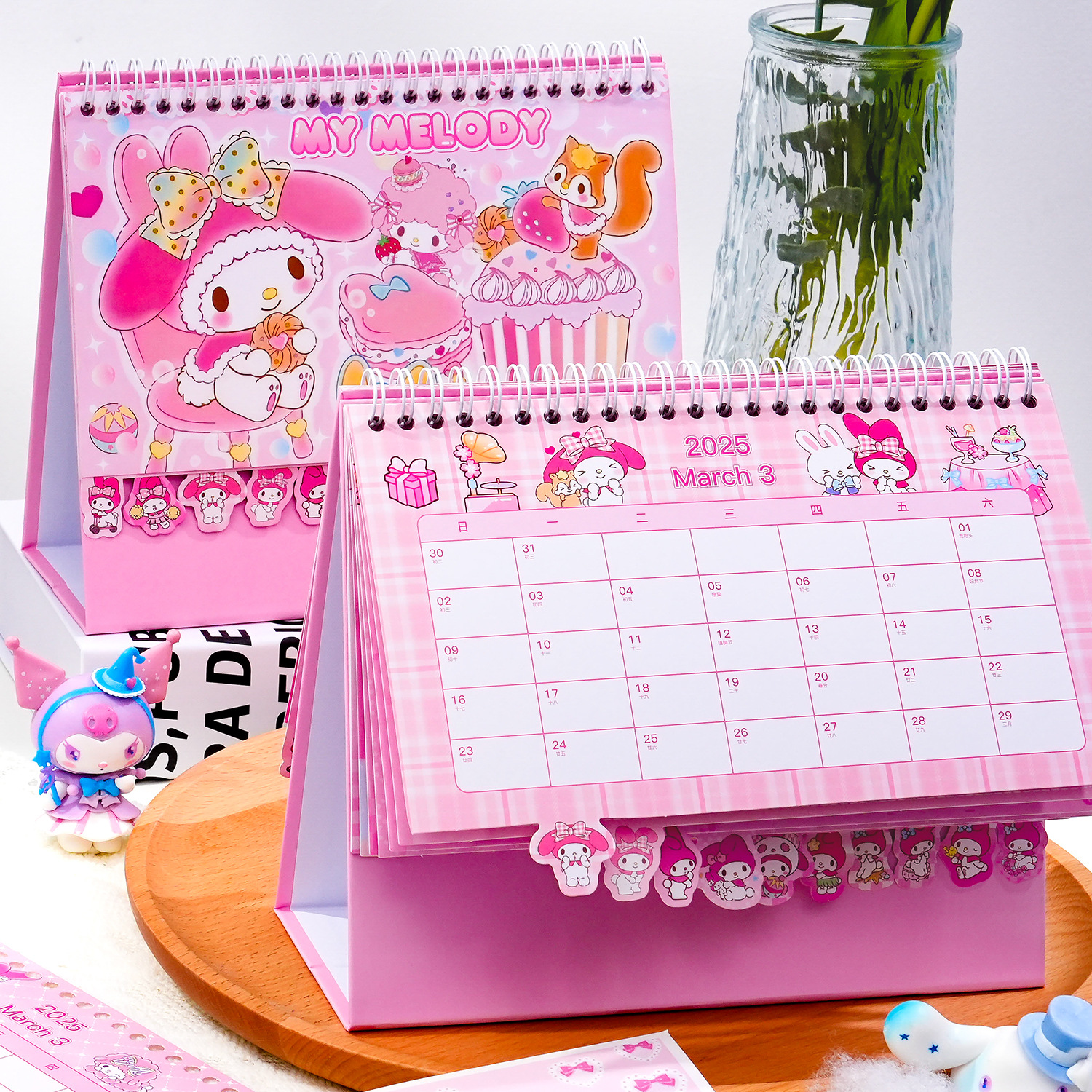🌸LỊCH ĐỂ BÀN HELLO KITTY KUROMI SANRIO FRIENDS