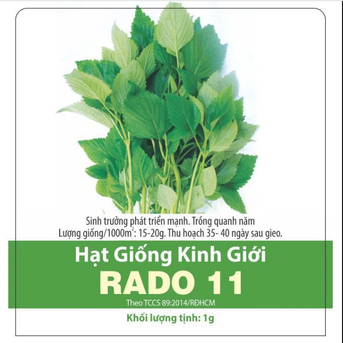 Hạt Giống Kinh Giới Rado 11 (1g)