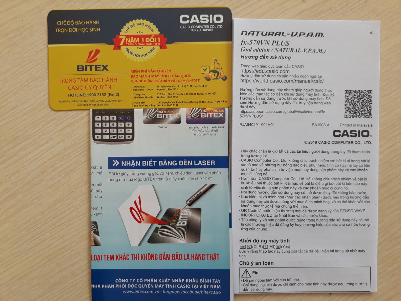 Máy tính Casio fx-570 VN Plus New hàng chính hãng