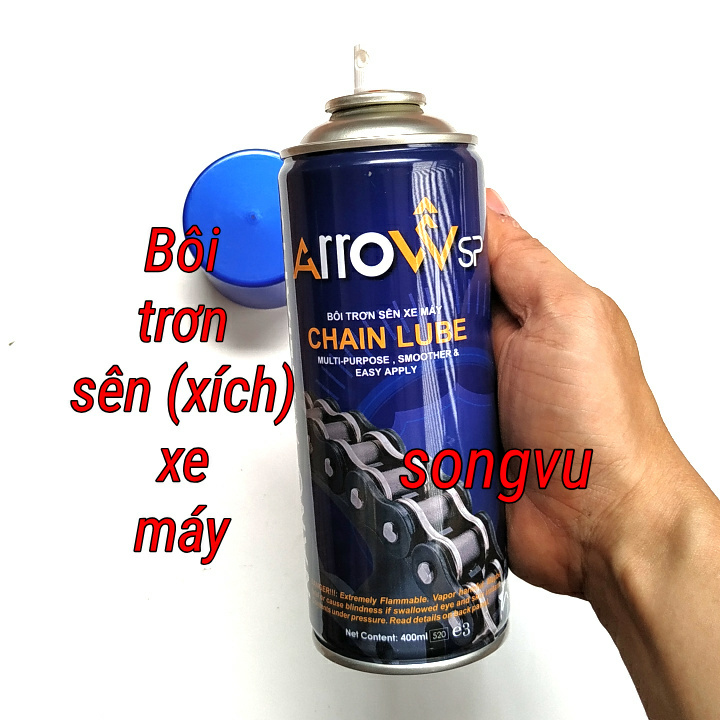 Dung dịch Rửa, Bôi trơn sên (xích) xe máy Arrow