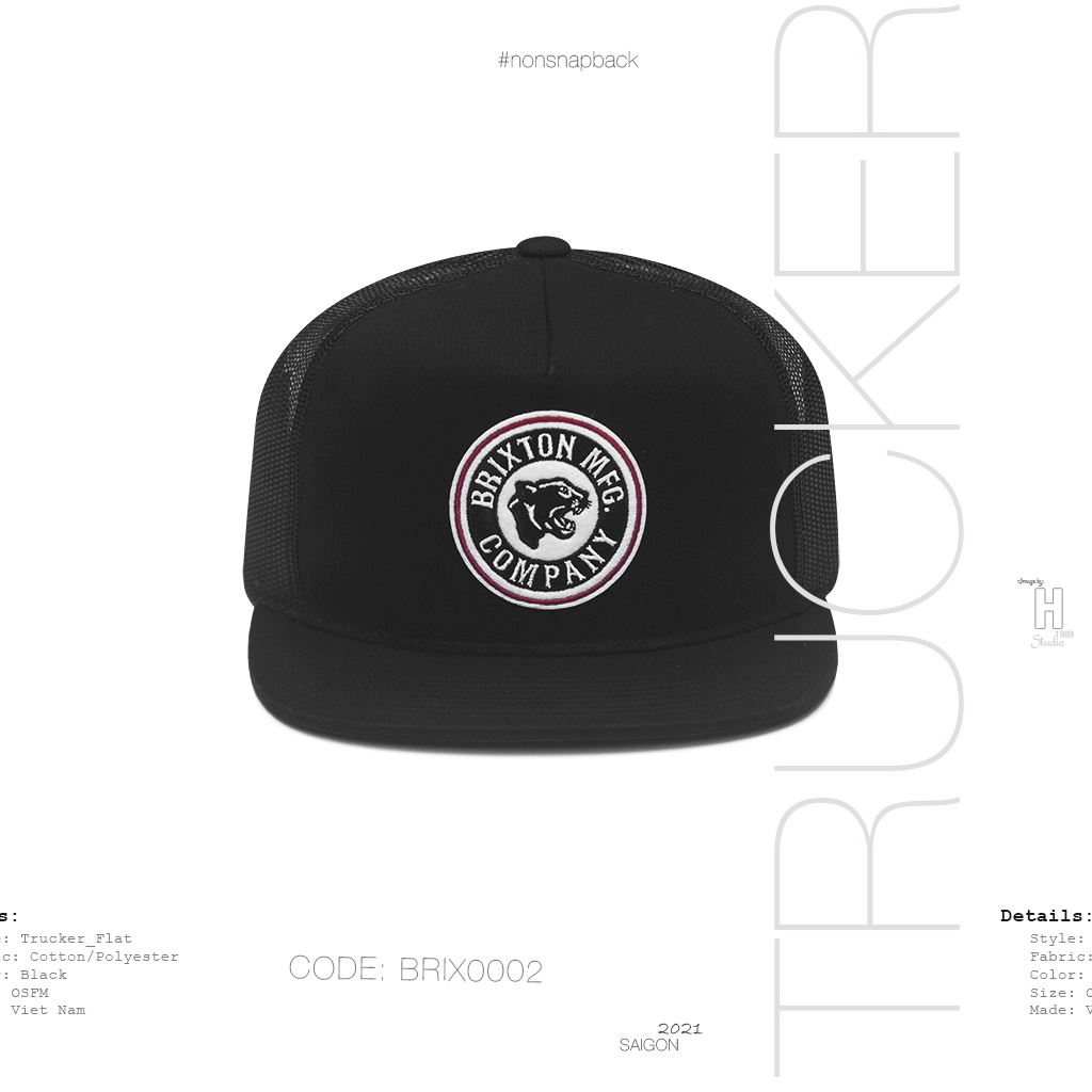 Nón Snapback Brixton lưới
