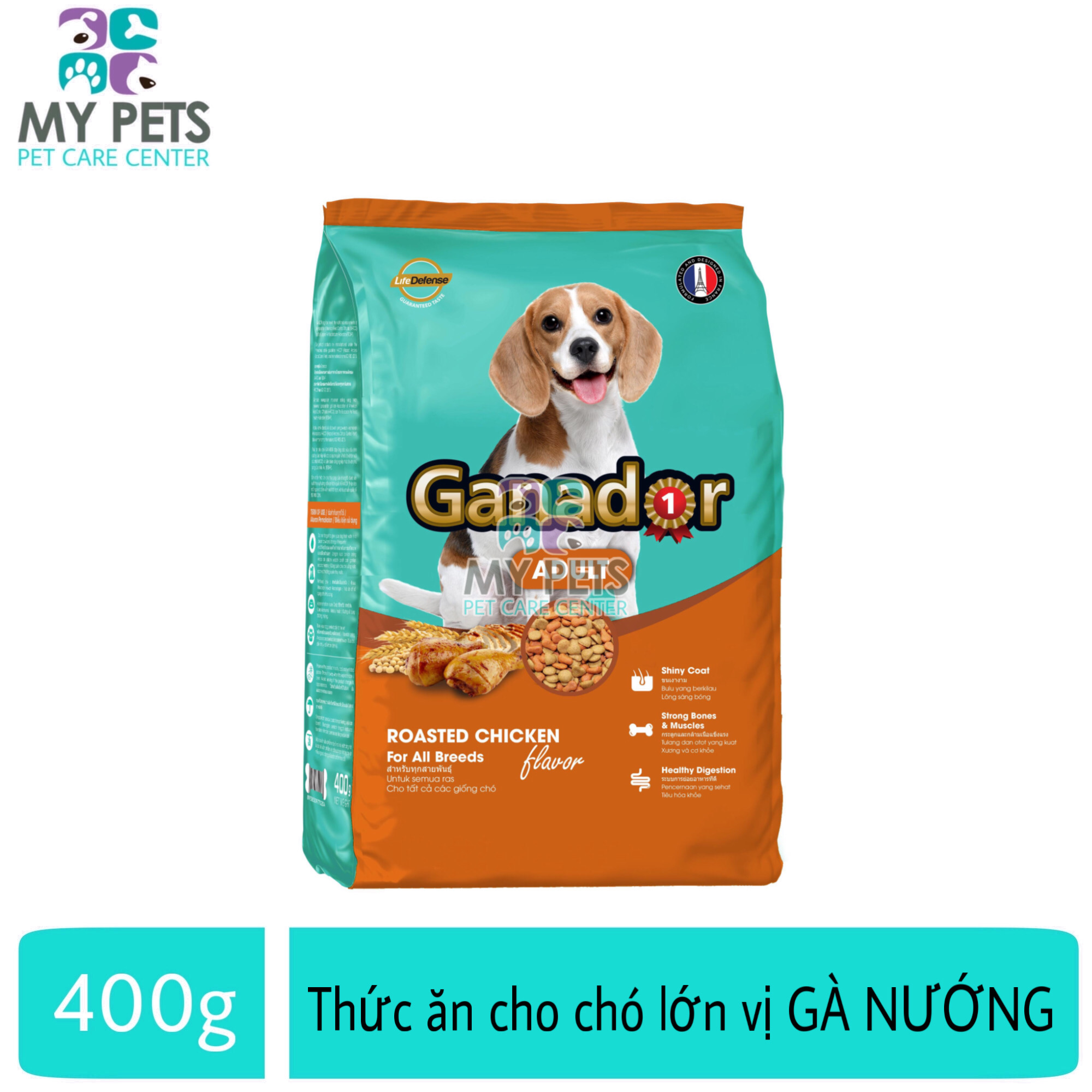 Thức ăn cho chó trưởng thành hương vị gà nướng Ganador Adult Roasted Chicken - Gói 400g