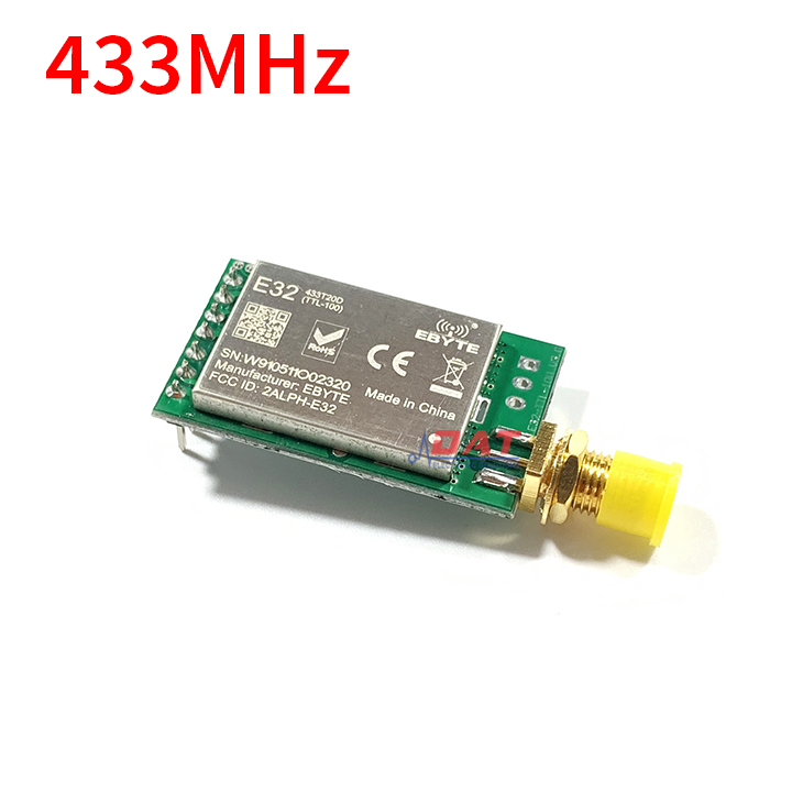 Mạch thu phát rf 3km lora sx1278 433mhz uart e32-433t20d