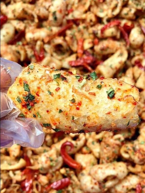 200G Da Heo Giòn Sốt Mắm Hành - Ngon Mê Ly
