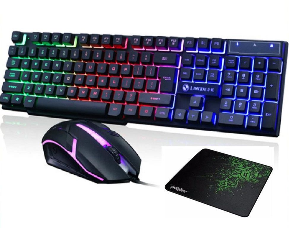 COMBO BÀN PHÍM CHUỘT CHUYÊN GAME LED 7 MÀU GTX350