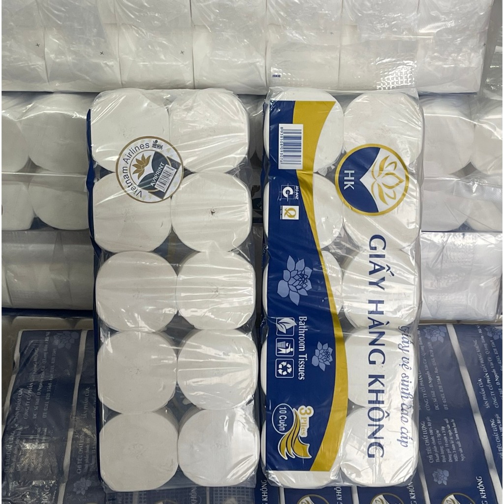 Bịch 10 Cuộn Giấy Vệ Sinh Loại Mịn