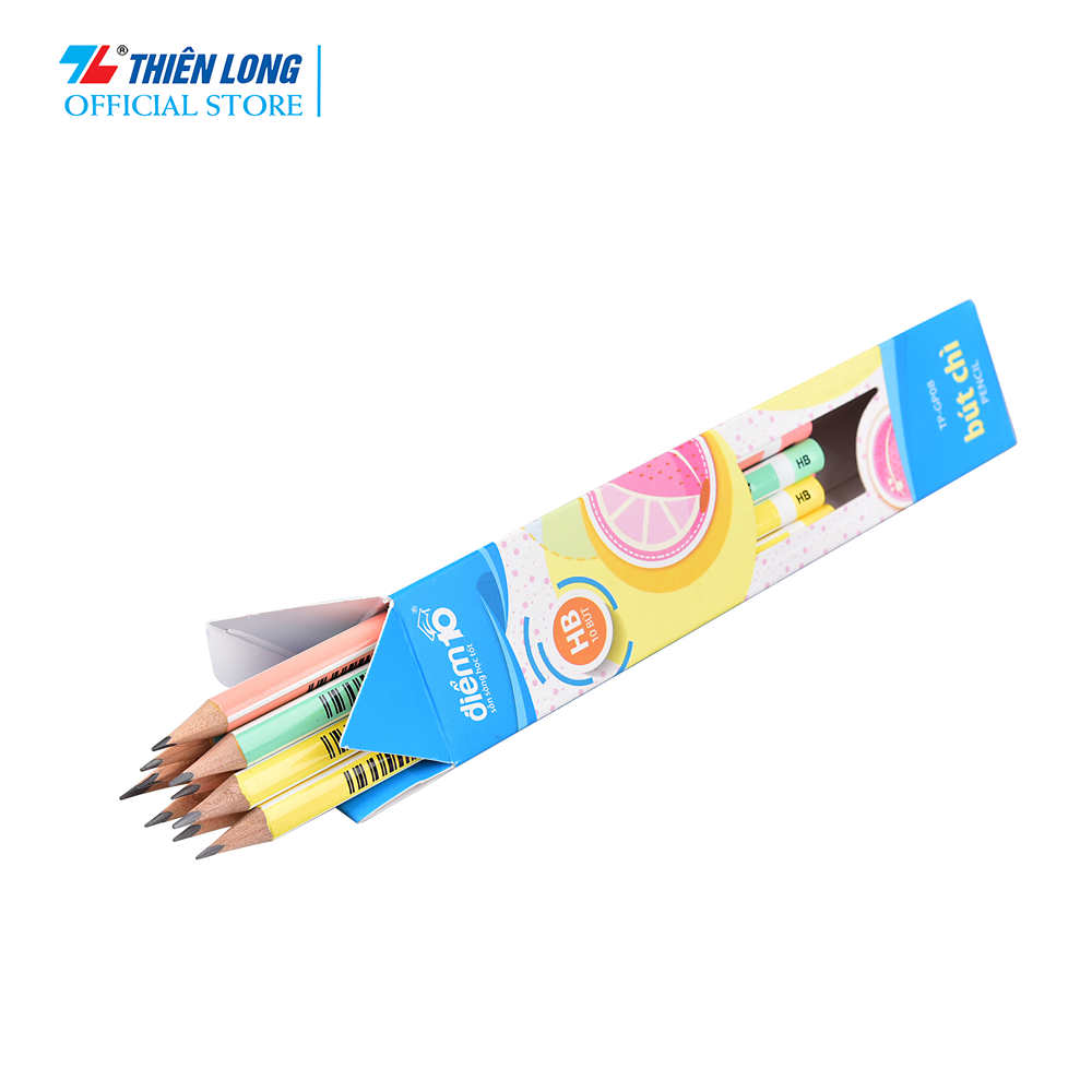Combo 10 Bút chì gỗ HB Điểm 10 TP-GP08