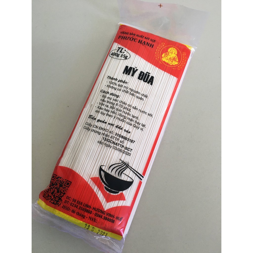 Mỳ đũa Phước Hạnh 400gr - Đặc sản Huế