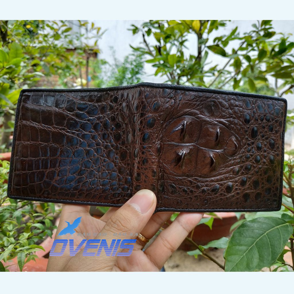 [FREE SHIP] Set Nam Cá Sấu Nâu Đất Đẳng Cấp Đích Thực [VÍ GÙ + THẮT LƯNG GAI] SET3