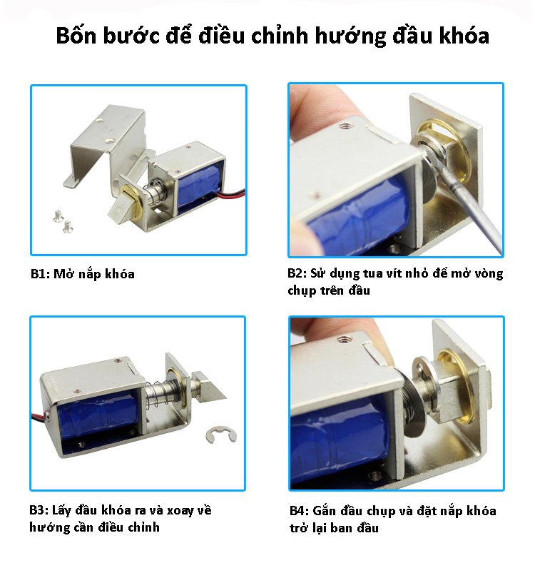 Khóa Chốt Điện Từ LY-03 12VDC