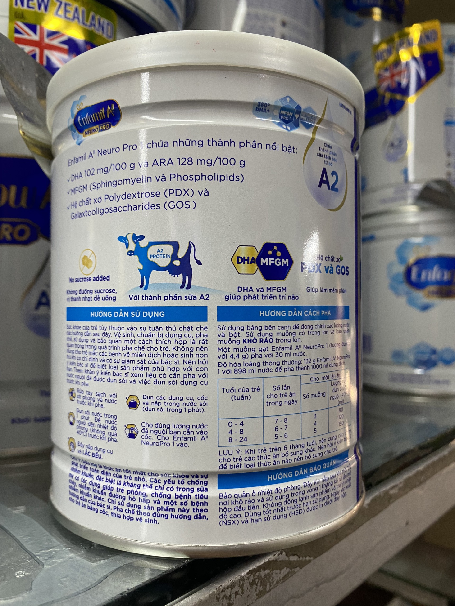Sữa Bột Enfamil A2 Neuro pro số 1 350G