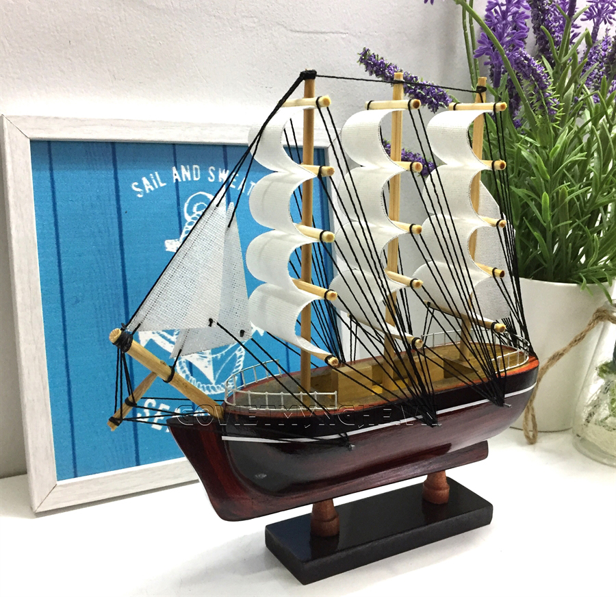 Mô Hình Thuyền Gỗ Belem 20cm (Gỗ Tự Nhiên)