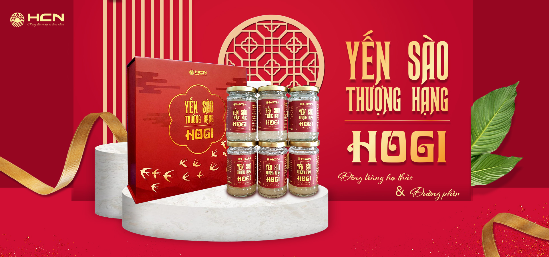 Yến Sào Thượng Hạng Hogi 42% Yến | Hộp x 6 hũ x 100ml