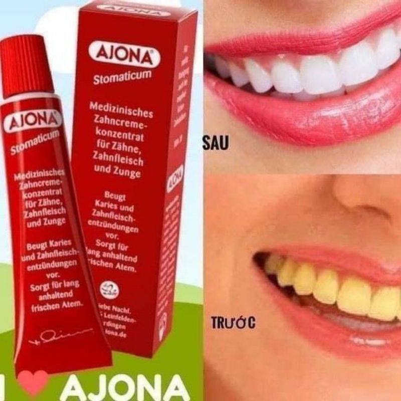 SX ĐỨC - Kem Đánh Răng Ajona Stomaticum, 25 ml