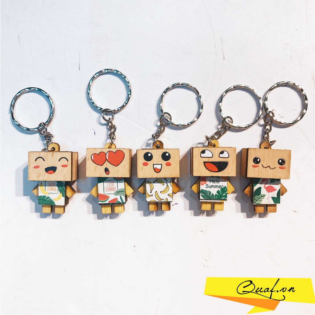 Móc khóa danbo sắc thái mới, in màu UV