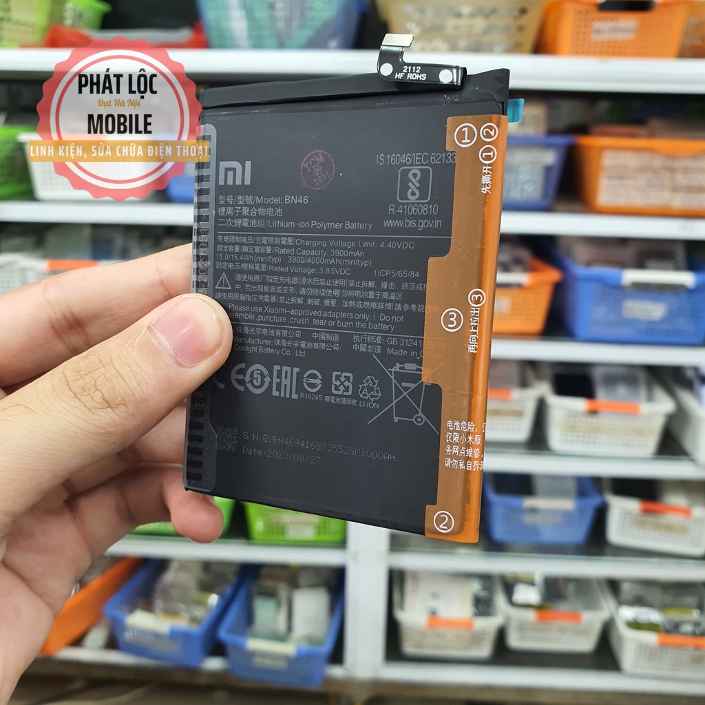 Pin Redmi Note 8, Dung lượng 4000mAh,  Mã pin BN46,
