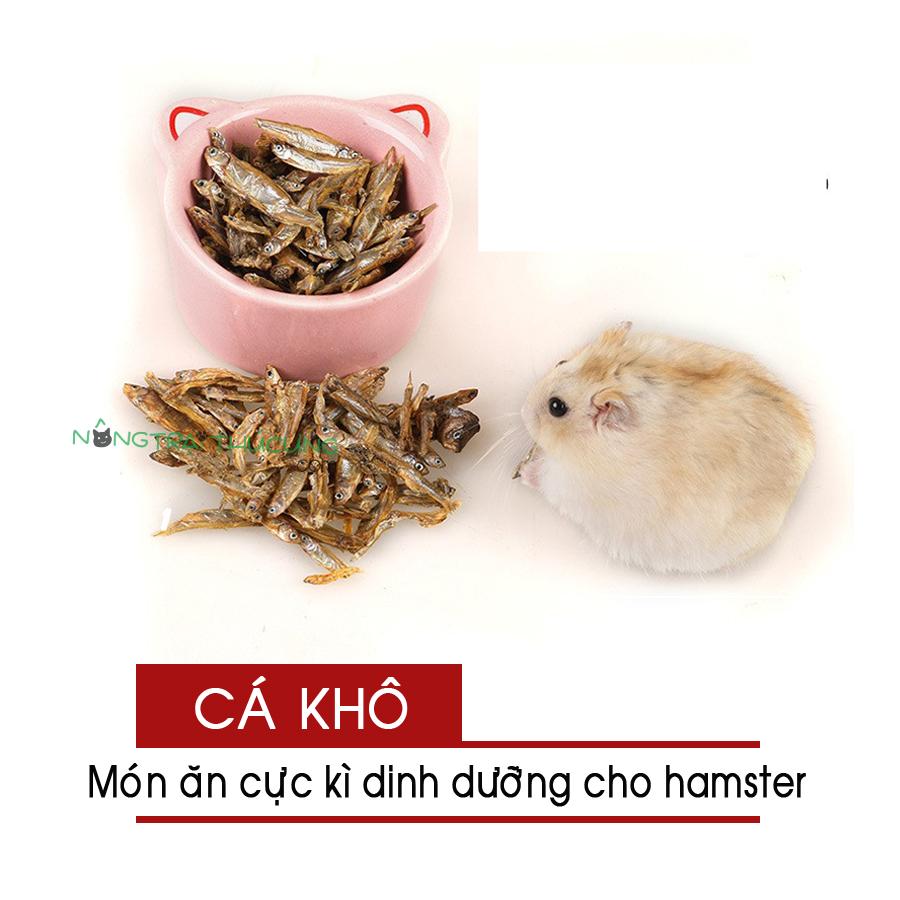 [Hoàn tiền 10%] Cá khô dinh dưỡng cho Hamster, Bọ, Nhím - [Nông Trại Thú Cưng]