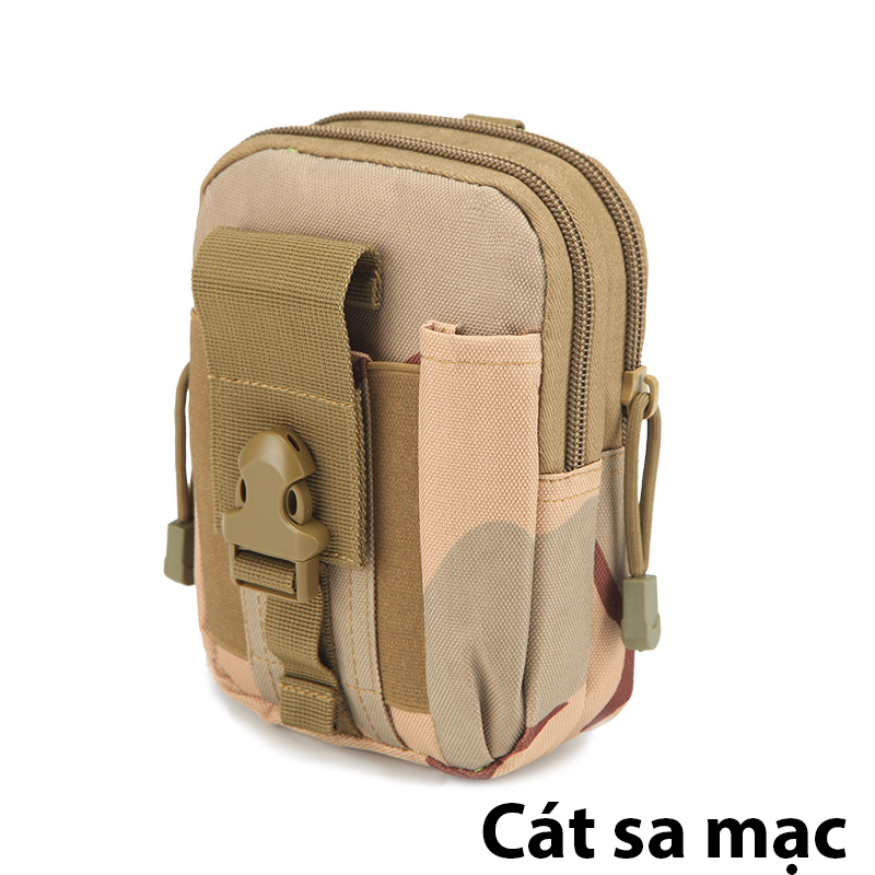 Túi đeo hông, đeo thắt lưng EDC đựng điện thoại du lịch, đi phượt, dã ngoại phong cách chống nước nhiều ngăn đa dụng (Cát sa mạc) FB-001029-CSM