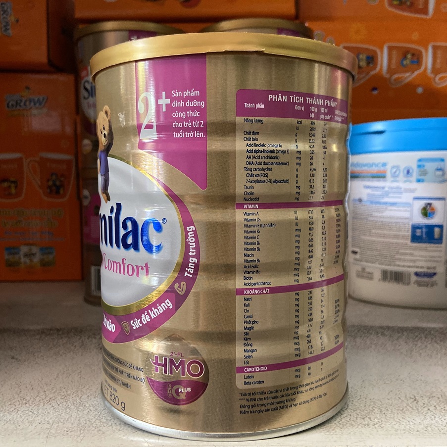 Sữa bột Similac Total Comfort với HMO 2+ 820g (2 tuổi) (cho bé có hệ tiêu hóa kém)