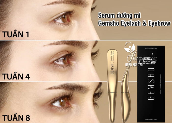 DƯỠNG MI MỌC DÀI VÀ DÀY MI GEMSHO